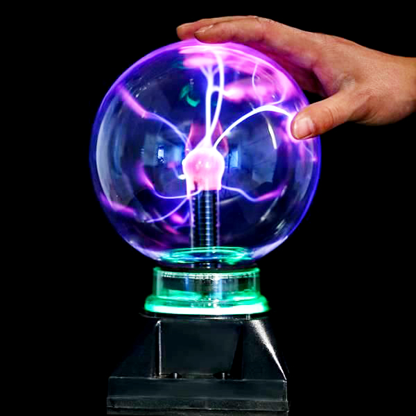 Magic Plasma Light Ball Touch Μαγική Σφαίρα Πλάσματος με Αισθητήρα Αφής & Αναπαραγωγή Μουσικής 10cm