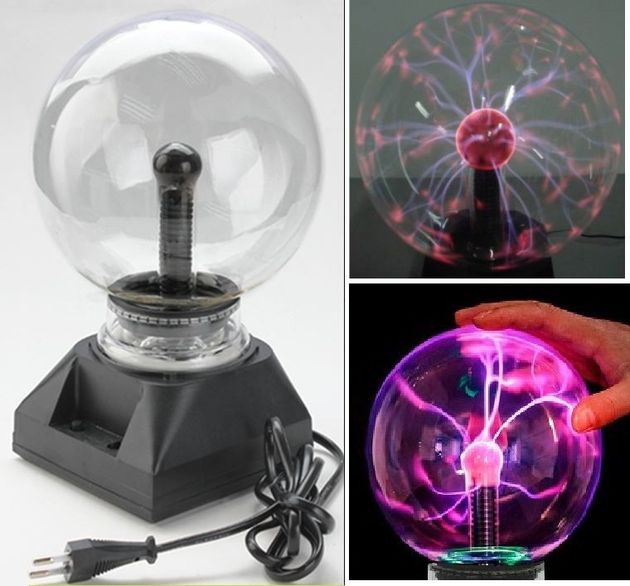 Magic Plasma Light Ball Touch Μαγική Σφαίρα Πλάσματος με Αισθητήρα Αφής & Αναπαραγωγή Μουσικής 10cm