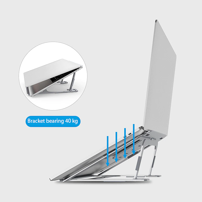 Μεταλλική Βάση Λάπτοπ - Stand Στήριξης Tablet & Φορητού Υπολογιστή με Θήκη Μεταφοράς - Metallic Cooling Pad for Laptop