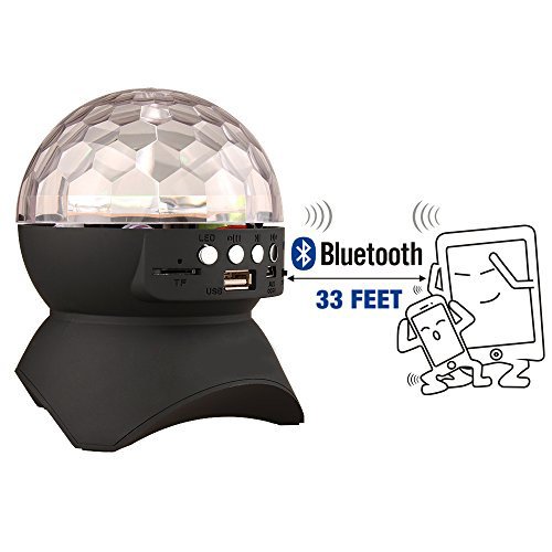 LED Φωτορυθμικό - Ηχειάκι Bluetooth με USB, TF, MicroUSB - Disco Music Ball Club Runner