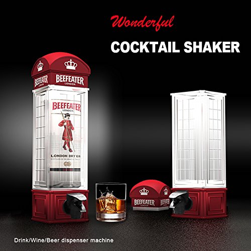 Διανομέας Ποτού σε Σχήμα Αγγλικού Τηλεφωνικού Θαλάμου - Cocktail Shaker