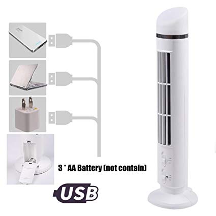 Φορητός Ανεμιστήρας Πύργος USB - Tower Fan Light 2 Speed Φορητός Ανεμιστήρας Πύργος USB - Tower Fan Light 2 Speed