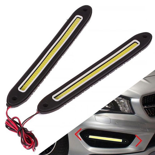 Προβολάκια Αυτοκινήτου LED COB 2x5W 12V 25.5cm Λευκό Φως Ευλύγιστα Αδιάβροχα