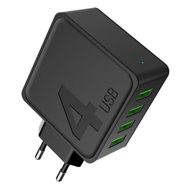 Φορτιστής με 4 Θύρες USB - AWEI Quadruple C-842 Φορτιστής με 4 Θύρες USB - AWEI Quadruple C-842