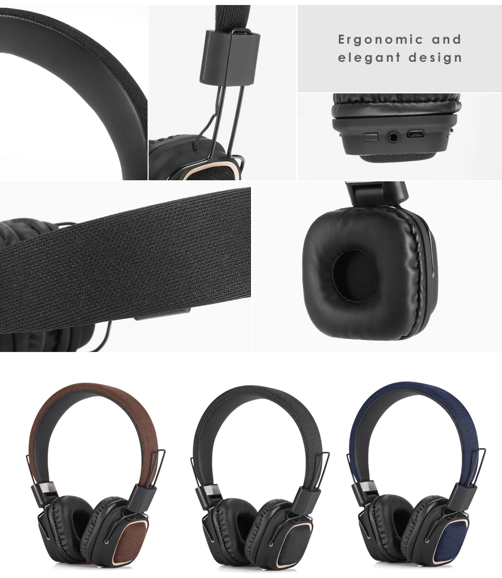 Ασύρματα On-Ear Ακουστικά Bluetooth με Aux & Μικρόφωνο - Wireless Headset