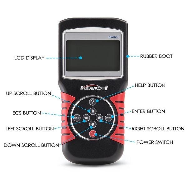 Ψηφιακό Διαγνωστικό Αυτοκινήτων - obdII/eobd Scanner Konnwei Ψηφιακό Διαγνωστικό Αυτοκινήτων - obdII/eobd Scanner Konnwei