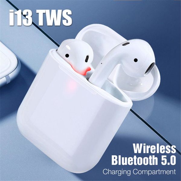 Ασύρματα Ακουστικά Bluetooth V5 i13s TWS Wireless Touch - Μπλε