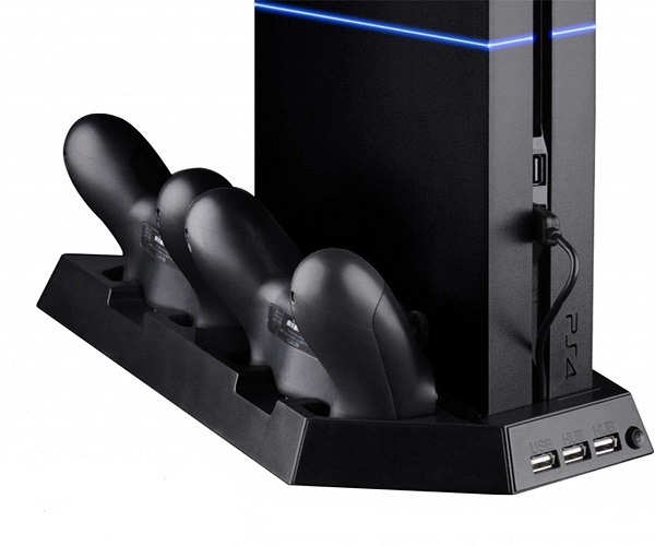 Βάση Φόρτισης - PS4 Console Charging Stand Dobe & Twin Charging Docking Station & Cooler 