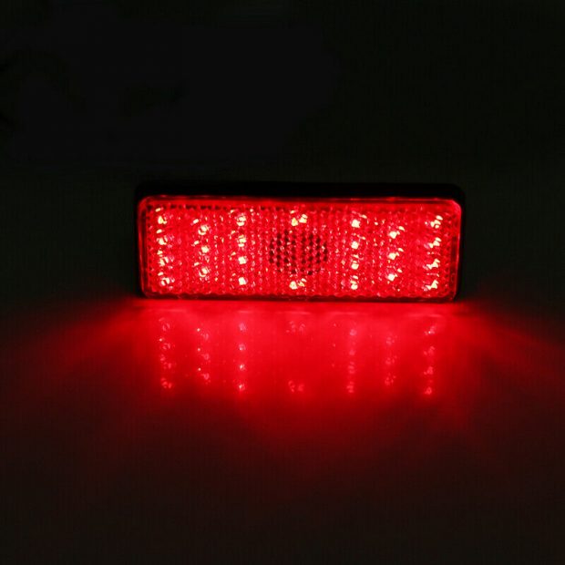 Led Reflector Πορείας και Φρένων με 24 LED 12V Κόκκινο