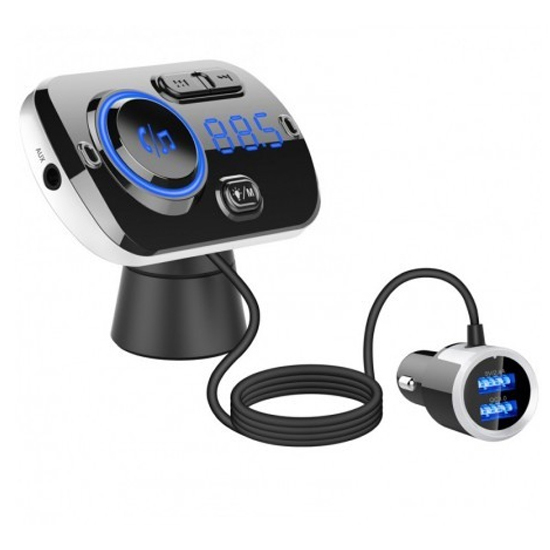 Πομπός FM Transmitter Bluetooth 5.0+EDR με Θύρα Ταχείας Φόρτισης QC3.0
