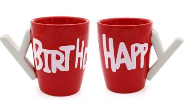 Κούπα Happy Birthday με λαβή Υ - Happy B-day Mug 