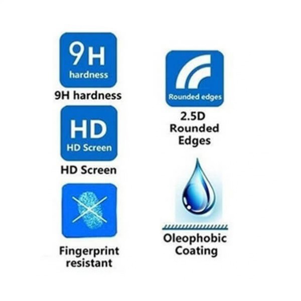 Τζαμάκι Προστασίας Οθόνης 9Hx2 Πολλαπλών Επιστρώσεων για iPHONE X/XS - Tempered Glass Edge to Edge, Full Screen, HD Crystal