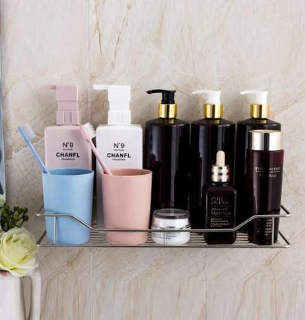 Αυτοκόλητο Ράφι Αποθήκευσης για Μπάνιο από Ανοξείδωτο Ατσάλι - Stainless Steel Storage Rack for Bathroom Αυτοκόλητο Ράφι Αποθήκευσης για Μπάνιο από Ανοξείδωτο Ατσάλι - Stainless Steel Storage Rack for Bathroom