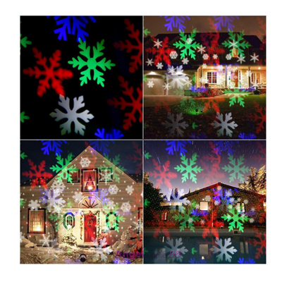 Νυχτερινός Διακοσμητικός Χριστουγεννιάτικος Φωτισμός - Projector Snowflake SN-11468