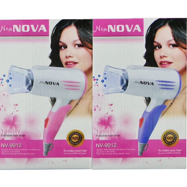 Πιστολάκι Μαλλιών - Σεσουάρ Ταξιδίου 1400W Nova Hair Dryer NV-9012 Πιστολάκι Μαλλιών - Σεσουάρ Ταξιδίου 1400W Nova Hair Dryer NV-9012