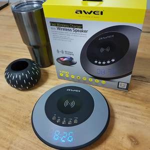 Φορητό Ηχείο Bluetooth 10W με Βάση Ασυρματης Φόρτισης για Κινητά Awei Y290