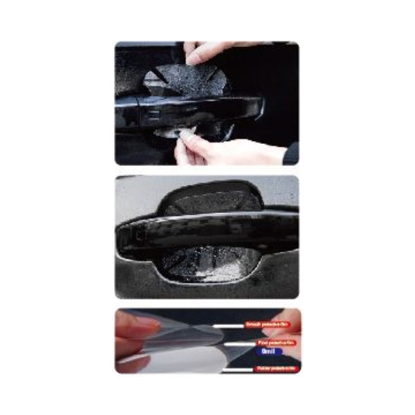 Διάφανο Φιλμ Προστασίας Γρατζουνιών Χερουλιών Πόρτας Αυτοκινήτου 4 Τεμάχια Maxeed 21018