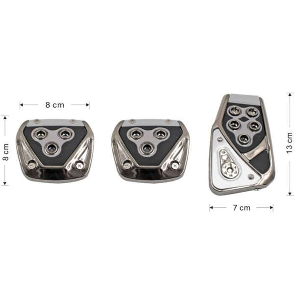 Αντιολισθητικά Πεντάλ Αυτοκινήτου - 3τμχ - Non Slip Car Pedal-TPSTER-21118