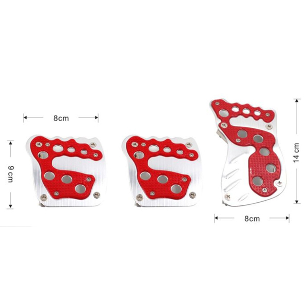 Αντιολισθητικά Πεντάλ Αυτοκινήτου - 3τμχ - Non Slip Car Pedal-TPSTER-21127