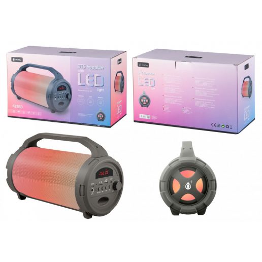 Ασύρματο Ηχείο Bluetooth με Φώτα Led F2963 Grey Ασύρματο Ηχείο Bluetooth με Φώτα Led F2963 Grey