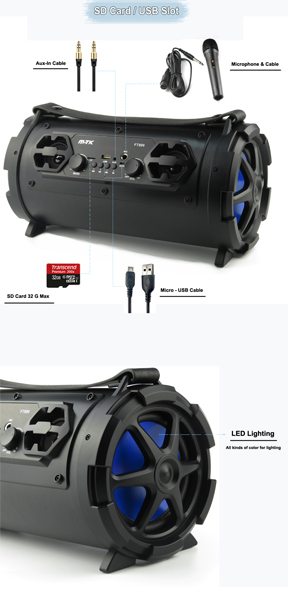 Ασύρματο Ηχείο Bluetooth FT999 Black Ασύρματο Ηχείο Bluetooth FT999 Black