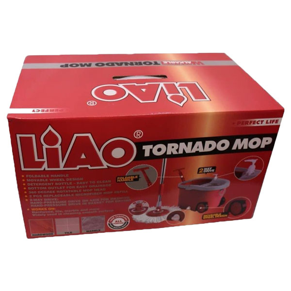 Σφουγγαρίστρα με Σύστημα Αποστράγγισης Liao Tornado Mop Τ130029 Σφουγγαρίστρα με Σύστημα Αποστράγγισης Liao Tornado Mop Τ130029