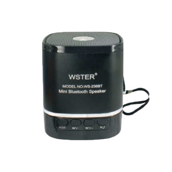 Ασύρματο Ηχείο Bluetooth Wster WS-236 Μαύρο Ασύρματο Ηχείο Bluetooth Wster WS-236 Μαύρο