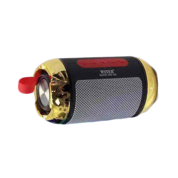 Ασύρματο Ηχείο Bluetooth Wster WS-100 Χρυσό Μαύρο Ασύρματο Ηχείο Bluetooth Wster WS-100 Χρυσό Μαύρο