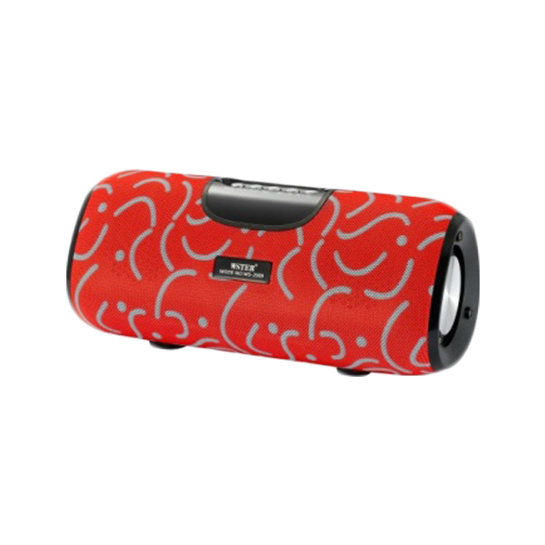 Ασύρματο Ηχείο Bluetooth Wster WS-2909 Κόκκινο με Γραμμές