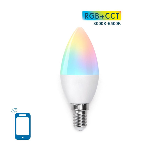 Aigostar Smart WiFi Λάμπα Led E14 C37 410 Lumens Aigostar Smart WiFi Λάμπα Led E14 C37 410 Lumens