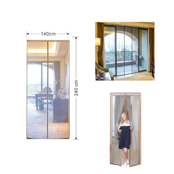 Μαγνητική Σίτα 90x210cm σε Καφέ Χρώμα Μαγνητική Σίτα 90x210cm σε Καφέ Χρώμα