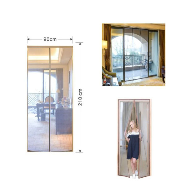 Μαγνητική Σίτα 90x210cm σε Καφέ Χρώμα