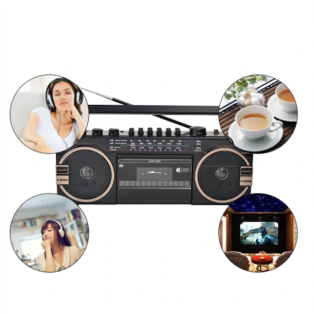 Ρετρό Στερεοφωνικό Ραδιοκασσετόφωνο με Bluetooth και Θύρα MicroSD , CMIK MK-133 Ρετρό Στερεοφωνικό Ραδιοκασσετόφωνο με Bluetooth και Θύρα MicroSD , CMIK MK-133