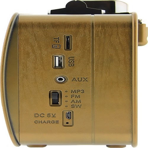 Ρετρό Ραδιόφωνο με USB/SD Card & Bluetooth - Χρυσό