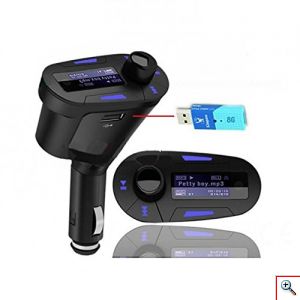 Bluetooth Πομπός Αυτοκινήτου USB/AUX/SD MP3 Player & Φορτιστής USB με LCD Οθόνη - Car FM Transmitter