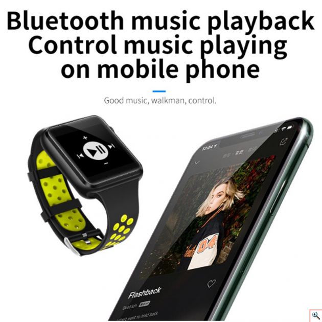 Smart Watch - Ρολόι Κινητό Τηλέφωνο Sim Handsfree με Ελληνικό Μενού, Οθόνη Αφής, Κάμερα, Βηματομετρητή, Μέτρηση Ύπνου, Facebook, Internet, Antilost, Ξυπνητήρι
