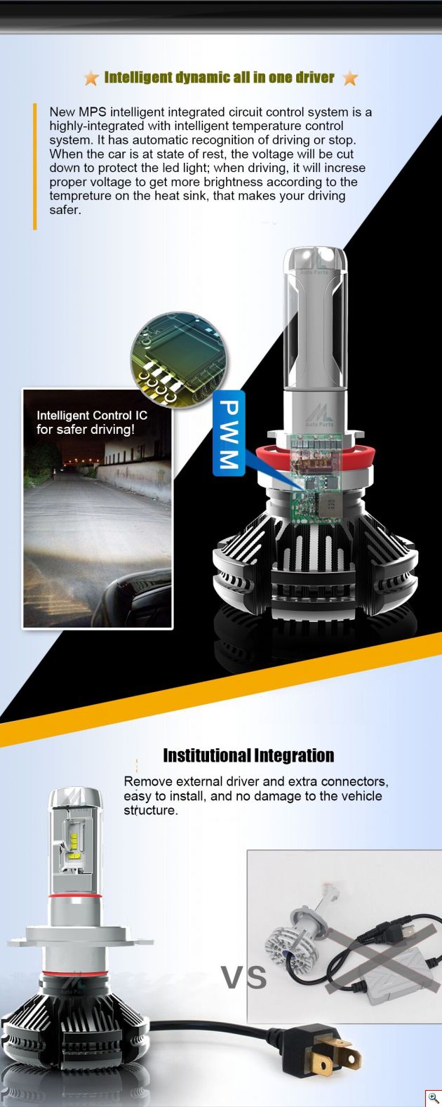 Φώτα Αυτοκινήτου LED COB 360ᵒ Η7 12000LM (2x6000) & 100W (2x50) με Φιλμ Χρώματος 3000K, 6500K, 8000K CAN BUS