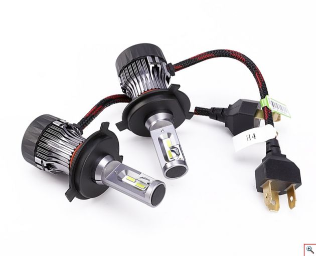 LED Φώτα Αυτοκινήτου Angle Adjust H4 10000LM (2x5000) 60W (2x30W) 6500K CAN BUS 9-32V profitstore