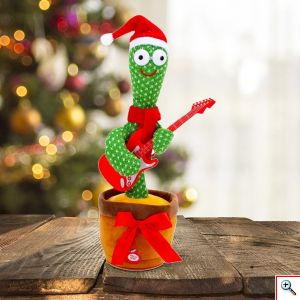 XMAS Funky Cactus - Χριστουγεννιάτικο Παιδικό Παιχνίδι Κάκτος που Χορεύει, Τραγουδάει & Επαναλαμβάνει - Dancing & Singing Cactus