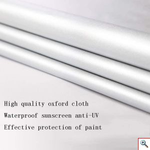 Heavy Duty Αδιάβροχη Oxford Κουκούλα Αυτοκινήτου Anti UV με Αντανακλαστικές Ταινίες, Λάστιχο & Φερμουάρ CARSUN Large 480x175x120cm - Μπλε