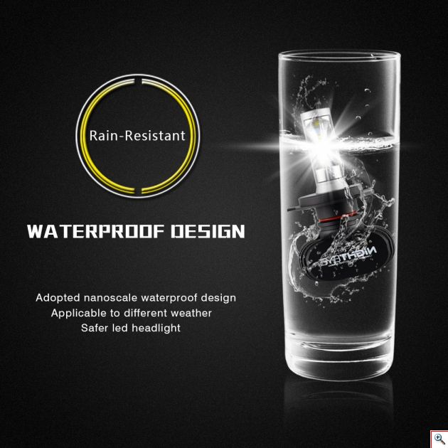 LED Φώτα Πορείας Αυτοκινήτου NOVSIGHT Rebranding H4 8000LM (2x4000) ULTRA DAYLIGHT Λευκό 6500K 50W (2x25W) Διπλής Σκάλας CAN BUS