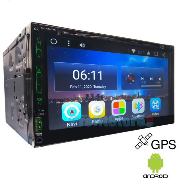 Android GPS Ηχοσύστημα Multimedia DVD Οθόνη Αφής 7