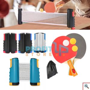 Ping Pong σετ πινγκ πονγκ set με Αναδιπλούμενο Φιλέ, Ρακέτες & Μπαλάκια