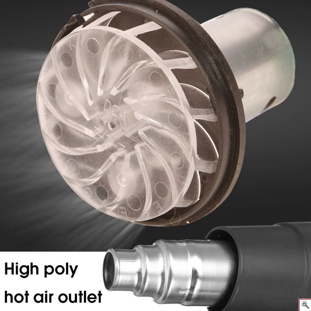 Πιστόλι Θερμού Αέρα 650℃ Retune 1800W - Heat Gun