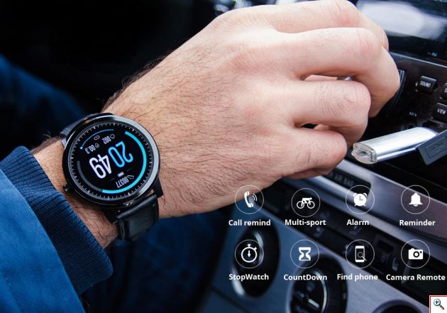 Wearfit Αδιάβροχο Smart Watch - Ρολόι με Οθόνη Αφής, Βηματομετρητή, Μέτρηση Ύπνου, Ειδοποιήσεις - Fitness Activity Tracker wearfit