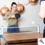 Pack & Go Φορητό Σετ Ping Pong με Αναδιπλούμενο Πτυσσόμενο Φιλέ, Ρακέτες & Μπαλάκια Πινγκ Πονγκ