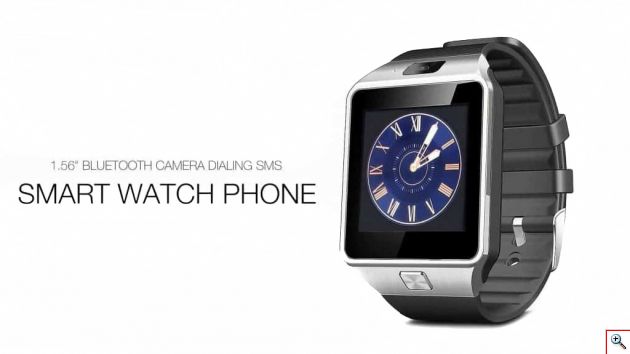 Smart Watch - Ρολόι Κινητό Τηλέφωνο με Οθόνη, Κάμερα & Ελληνικό Menu - Βηματομετρητή, Μέτρηση Ποιότητας Ύπνου κα