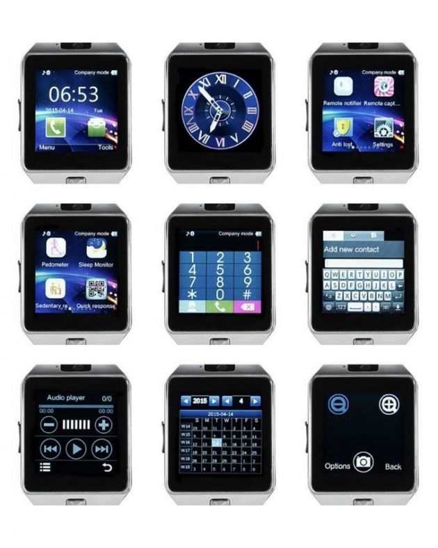 Smart Watch - Ρολόι Κινητό Τηλέφωνο με Οθόνη, Κάμερα & Ελληνικό Menu - Βηματομετρητή, Μέτρηση Ποιότητας Ύπνου κα