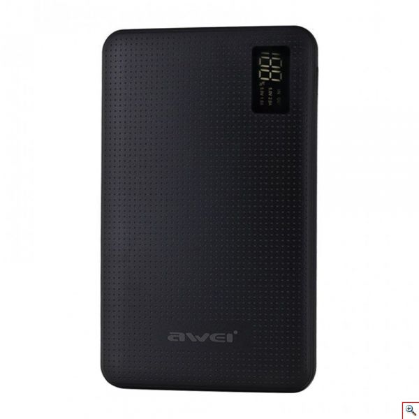 Power Bank 30.000mAh Awei® P56K 3-Εξόδων Μπαταρία με Κομψό Σχεδιασμό