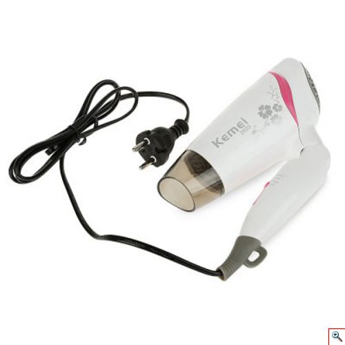 Πιστολάκι Μαλλιών 1600W με Επιλογή Κρύου-Ζεστού Αέρα KEMEI KM-2605